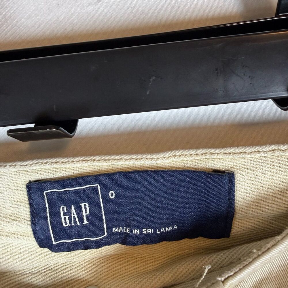 GAP Khaki Chino Pants Straight Leg Stretch Size 0 - Picture 3 of 8